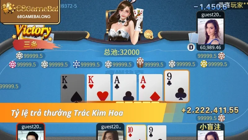 Tỷ lệ trả thưởng Trác Kim Hoa